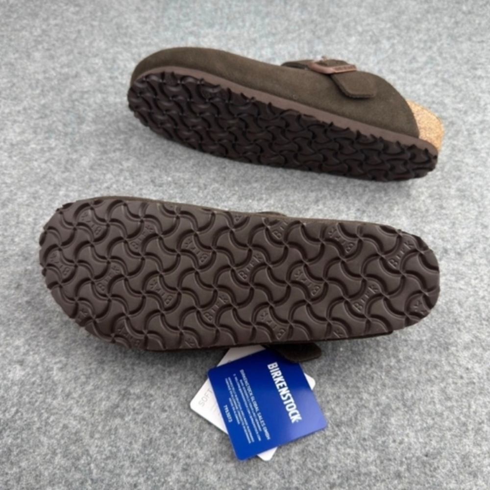 NEW WITH BOX Women's Size 10 Mocha (Brown) Boston Birkenstock Clog (Narrow) - Picture 3 of 3